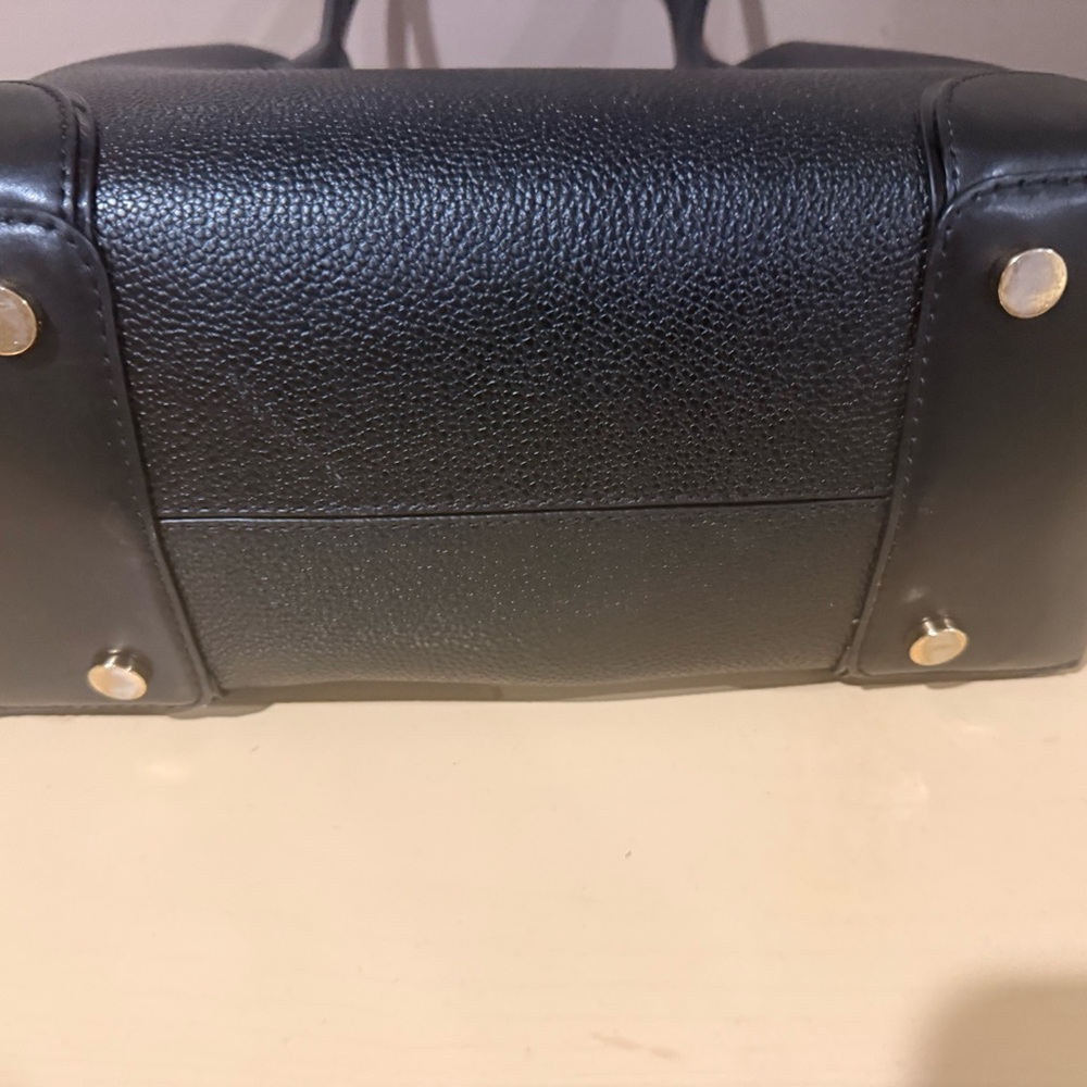 Michael Kors Black Satchel with Gold Accent - Picture 4 of 5